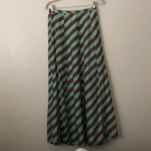 Anthropologie silk maxi skirt size S